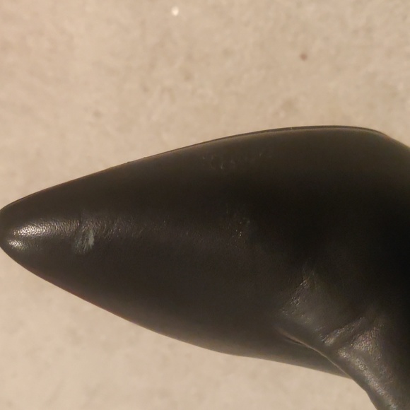 New. Women's Calvin Klein Glydia Cow-Silk Knee High Black Leather Boots sz 7.5 - Picture 14 of 16